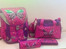 Schulrucksack, Kinderrucksack, Mädchen, Schulranzen, Sporttasche, Set, 30L