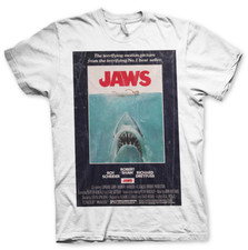 Jaws Der Hai T-Shirt Vintage Original Poster Shirt Herren Offiziell