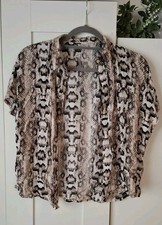 Schlangenmuster bluse chiffon - schlangenmuster,
