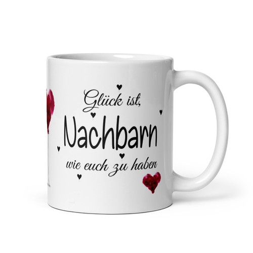 Tasse glück ist nachbarn - /,