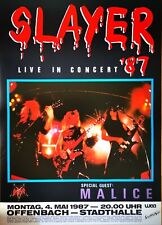 SLAYER  1987  OFFENBACH -- original. Concert Poster - Konzert Plakat - DIN A1 xx