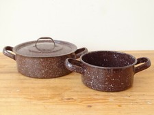 V4466 Konvolut Emaille Töpfe