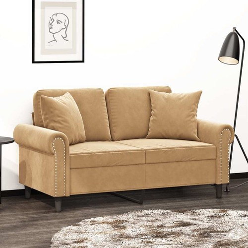 Sitzer sofa mit zierkissen - 3-sitzer-sofa,