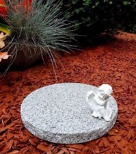 25 cm ø Grablaterne Sockel Grabschmuck Granitsockel Grabsockel Lampensockel