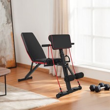 Hantelbank klappbar verstellbar Trainingsbank Schrägbank Bankdrücken Fitnessbank