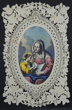 Spitzenbild  S. ANNA mit Maria