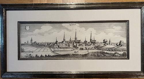 Kupferstich stadt essen - stadt,