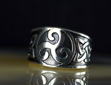 Ring Silber 925 Triskele Knoten keltisch 17,5  mm geschwärzt - markant & modern