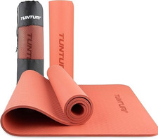 Fitnessmatte Yogamatte Rot Sport Gymnastikmatte 0,8mm - Tunturi 180x61x0,8cm