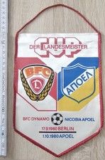 BFC Dynamo Fussballwimpel Cup der Landesmeister vs. Nicosia Apoel Saison 1980/81
