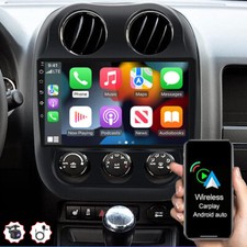 4G+64G Für Jeep Compass 2010-2016 Carplay Android 13 Autoradio GPS NAVI WIFI RDS