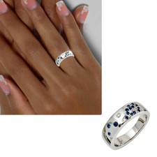 Damen Ring 585 Gold Weißgold