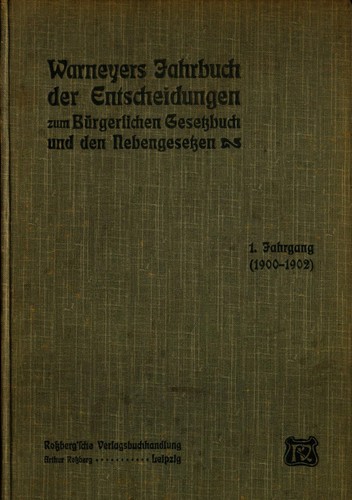 Jahrbuch der entscheidungen - jahrbuch,
