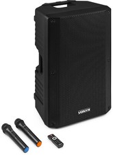 VONYX VSA700 15" Akku Lautsprecher, Box, USB, Bluetooth, Funkmikrofone, MP3, FB