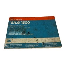 VW VAG 1500 Betriebsanleitung  Prüfgerät Tester Diesel Spezialwerkzeug