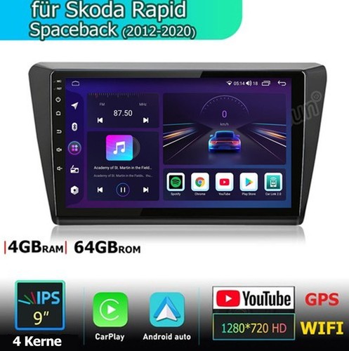 4core 64gb für skoda - für, rapid