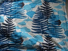 10 m Vorhang Stoff Blätter