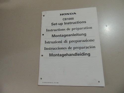 Montageanleitung honda 1000 - montageanleitung,