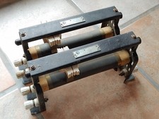 Antiker doppelter Schiebewiderstand 600 und 220 Ohm