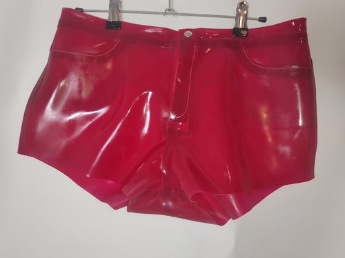 Shorts pants latex gummi - pants, ,