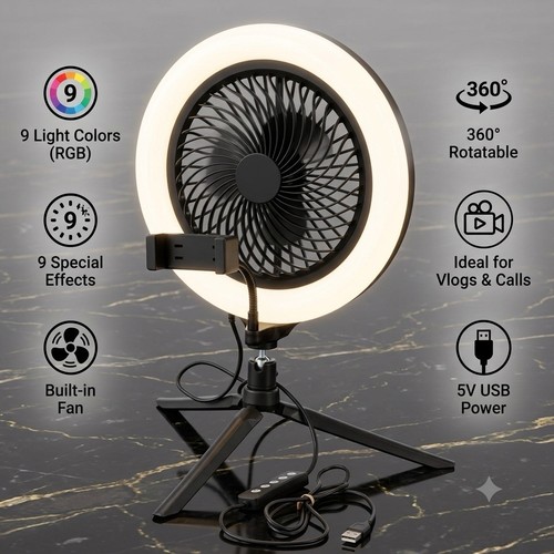Rgb led ringlicht mit stativ - rgb,