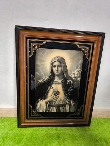Altes heiligen bild - bild, herz