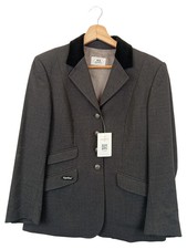 EQUILINE Damen Reitjacke Gr. 36/S Grau Elegant Sportlich Turnierjacke
