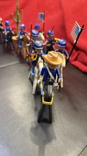 Playmobil Nordstaaten Kavallerie 15 Mann mit Zweispänner und Kanone