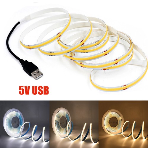 Usb cob led stripe - 5v,