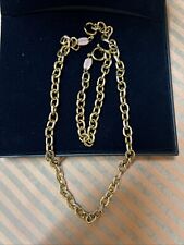 Joop Halskette Anker 50 cm und Armband 20 cm Edelstahl gelbgold IP Emaille rosa