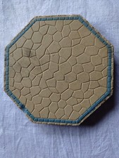 Antike Bodenfliese Villeroy & Boch 2 um 1900, benutzt In Bädern der RMS Titanic!