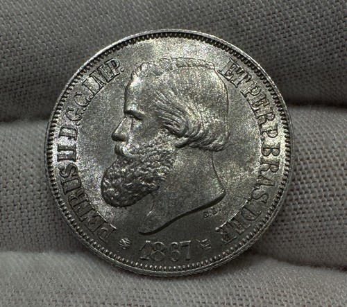 1867 brasilien pedro silber - 1867,