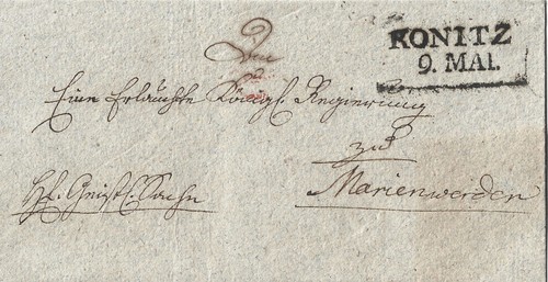 Preussen brief zweizeiler - preussen,