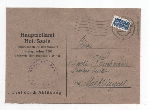 Brief frei durch - brief, ablösung