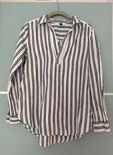 Bluse von H&M, blau weiß