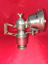 Antike Fahrradlampe, Karbidlampe/Öllampe, Heckel Original Glas 20er 30er Jahre