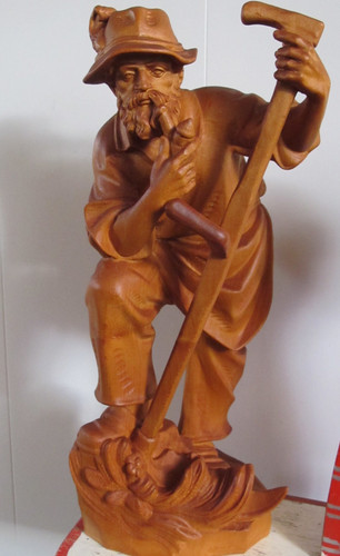 Holzfigur bauer figur - xl,