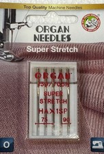 5 Nähmaschinennadeln ORGAN 130/705H * HAx1SP SUPERSTRETCH Stärke 75 und 90