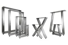 Tischbeine Edelstahl X U Trapez Tischkufen Tischgestell Tischuntergestell Set
