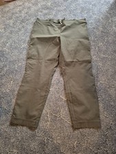 dunkelgrüne Damenstoffhose