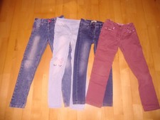 4x Jeans Stop+Go H&M alive C&A Gr. 128 Mädchen blau hellblau rotbraun Einhorn