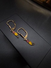 Ohrringe Gelbgold 333 / 8 Karat Ohrstecker zeitlos elegant Creolen Tiere Papagei