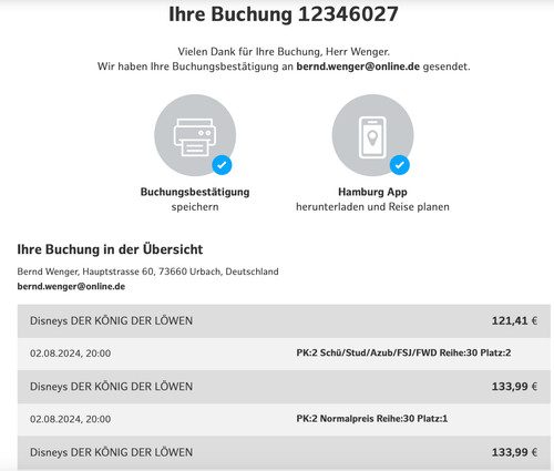 Verkaufe musical tickets - musical,