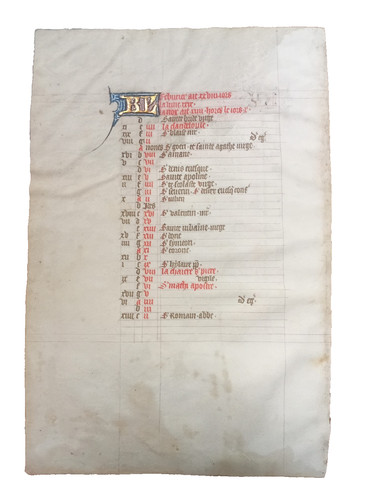 Orig kalender blatt - blatt, januar