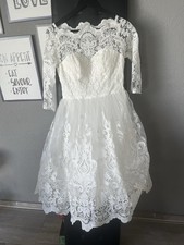 Chi Chi London Kleid Standesamt Hochzeitskleid S / 36 Weiß