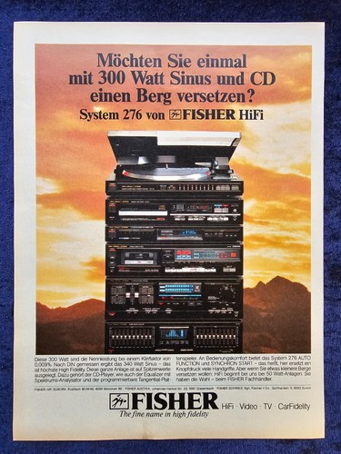 Fisher hifi anlage - anlage, 276