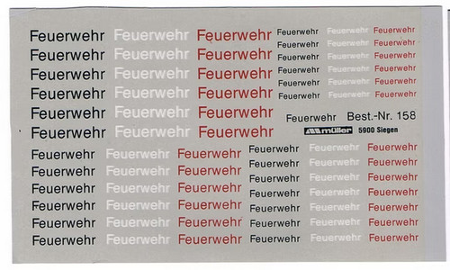 Decals feuerwehr - decals, "feuerwehr"