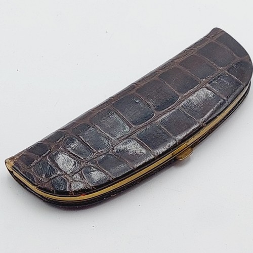 Pelikan leder etui - leder, kroko