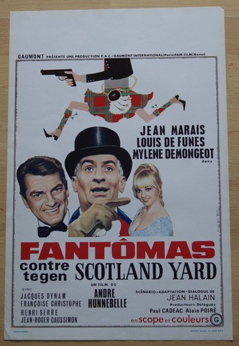 Belg filmplakat fantomas - belg.,