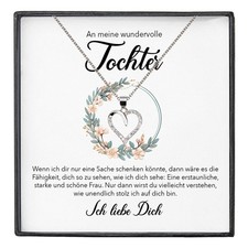 Wundervolle Tochter Geschenk Sterlingsilber Schmuck Maedchen Frauen Schmuck Hals